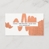 Carte De Visite Scribble artistique (Dos)