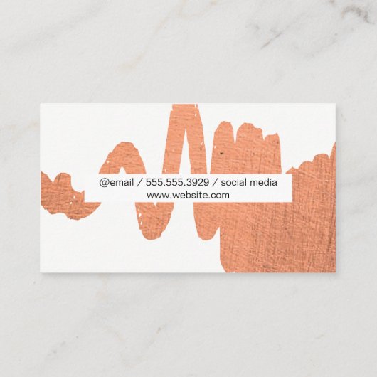 Carte De Visite Scribble artistique (Dos)