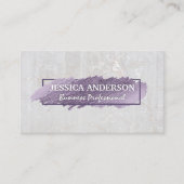 Carte De Visite Scribble expressif | Pierre blanche (Devant)