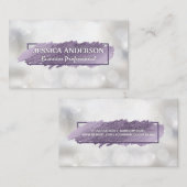 Carte De Visite Scribble expressif | Shimmer Bokeh (Devant / Derrière)