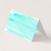 Carte De Visite Script aquarelle, logo/Carte de remerciements phot (Dos)