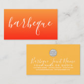 Carte De Visite script barbecue (Devant / Derrière)