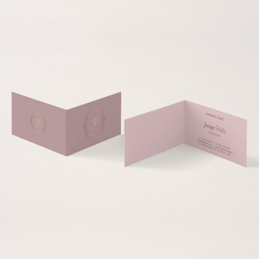 Carte De Visite Script Calligraphié Moderne Élégant Modèle tendanc (Intérieur et extérieur)