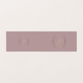 Carte De Visite Script Calligraphié Moderne Élégant Modèle tendanc (Extérieur déplié)