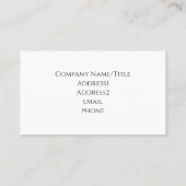 Carte De Visite Script Classy Gold Parties scintillant Drivers (Dos)