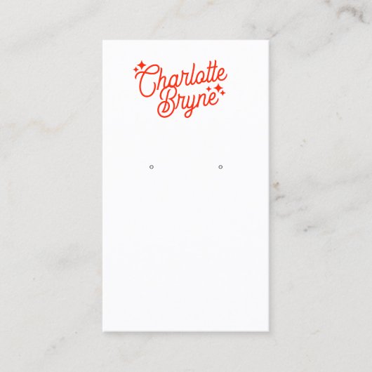 Carte De Visite Script de calligraphie de l'entreprise (Devant)