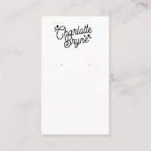 Carte De Visite Script de calligraphie de l'entreprise (Devant)