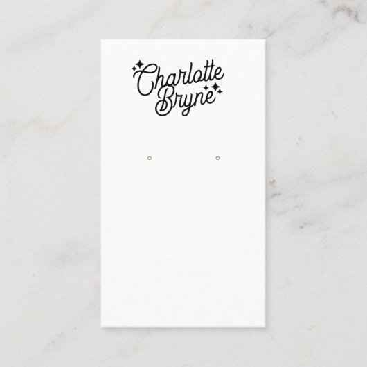 Carte De Visite Script de calligraphie de l'entreprise (Devant)