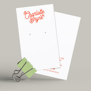 Carte De Visite Script de calligraphie de l'entreprise