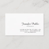 Carte De Visite Script de calligraphie manuscrite à la mode simple (Devant)