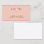 Carte De Visite Script de calligraphie moderne Chic professionnel  (Devant / Derrière)