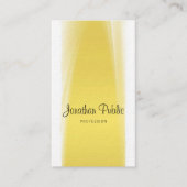 Carte De Visite Script de calligraphie moderne élégante Gold Luxe (Devant)