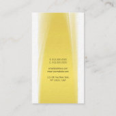 Carte De Visite Script de calligraphie moderne élégante Gold Luxe  (Dos)