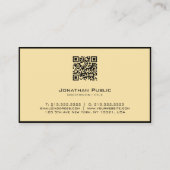 Carte De Visite Script de calligraphie moderne et élégant Bordeaux (Dos)