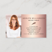 Carte De Visite Script de l'agent de prêt photo de Parties scintil (Dos)