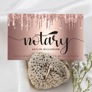 Carte De Visite Script de Parties scintillant de l'agent de signat