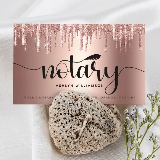 Carte De Visite Script de Parties scintillant de l'agent de signat