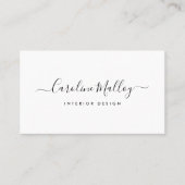 Carte De Visite Script de signature (Devant)