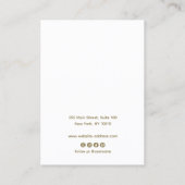 Carte De Visite Script de signature d'aquarelle rose Abstrait (Dos)