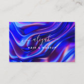 Carte De Visite Script de signature holographique avec code QR (Devant)