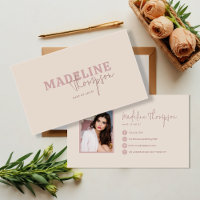 Script de typographie rose crème Boho