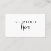 Carte De Visite Script décontracté et Merci cardiaque | Retour du (Dos)