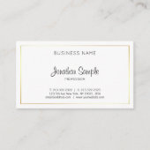 Carte De Visite Script Design tendance élégant Plain moderne luxe  (Devant)