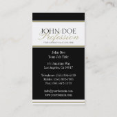 Carte De Visite Script Gold de YourProfession (Dos)