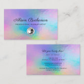 Carte De Visite Script holographique Propriétaire d'entreprise mod (Devant / Derrière)