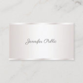 Carte De Visite Script libre créatif Glam moderne Plain Luxe (Devant)