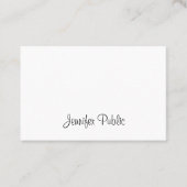 Carte De Visite Script manuscrit cool Élégant Calligraphie moderne (Devant)