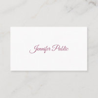 Script manuscrit créatif Moderne Simple Chic