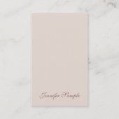 Carte De Visite Script manuscrit élégant moderne Modèle simple (Devant)