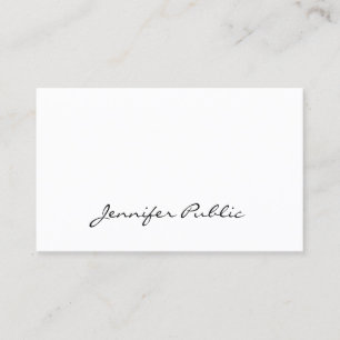 Carte De Visite Script manuscrit Élégant Simple Moderne Plutôt