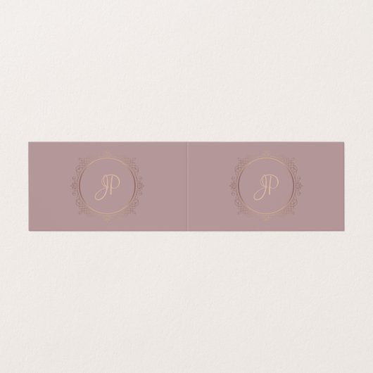 Carte De Visite Script manuscrit Modern Elite Design Modèle (Extérieur déplié)