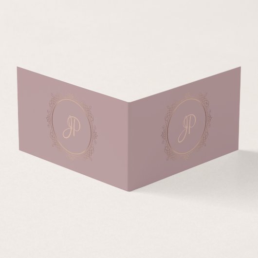 Carte De Visite Script manuscrit Modern Elite Design Modèle (Extérieur)