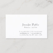 Carte De Visite Script manuscrit moderne Design simple Élégant (Devant)