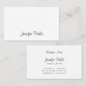 Carte De Visite Script manuscrit moderne Élégante calligraphie Coo (Devant / Derrière)