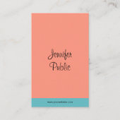 Carte De Visite Script manuscrit Nom Trending Modern Elegant (Devant)