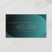 Carte De Visite Script manuscrit Or Design élégant Luxe Chic (Dos)