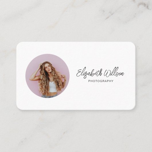 Carte De Visite Script manuscrit professionnel moderne (Devant)