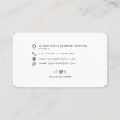 Carte De Visite Script manuscrit professionnel moderne (Dos)