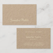 Carte De Visite Script manuscrit sophistiqué Attrayant unique (Devant / Derrière)