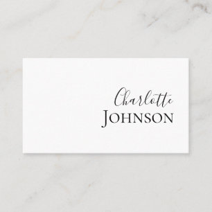 Carte De Visite Script minimaliste moderne professionnel