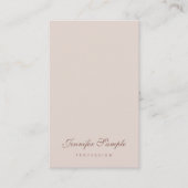Carte De Visite Script moderne élégant Professional Modèle simple (Devant)