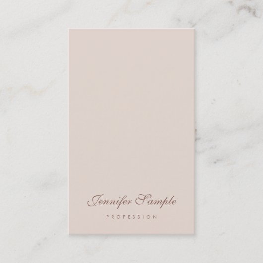 Carte De Visite Script moderne élégant Professional Modèle simple (Devant)