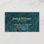 Carte De Visite Script moderne simple Notaire Public Mobile Élégan (Dos)