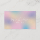 Carte De Visite Script moderne Unicorne Gradient Mix 3 (Devant)