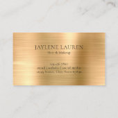 Carte De Visite Script Monogramme Or Chic Luxe (Dos)