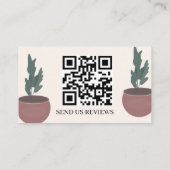 Carte De Visite Script Plante Merci (Dos)